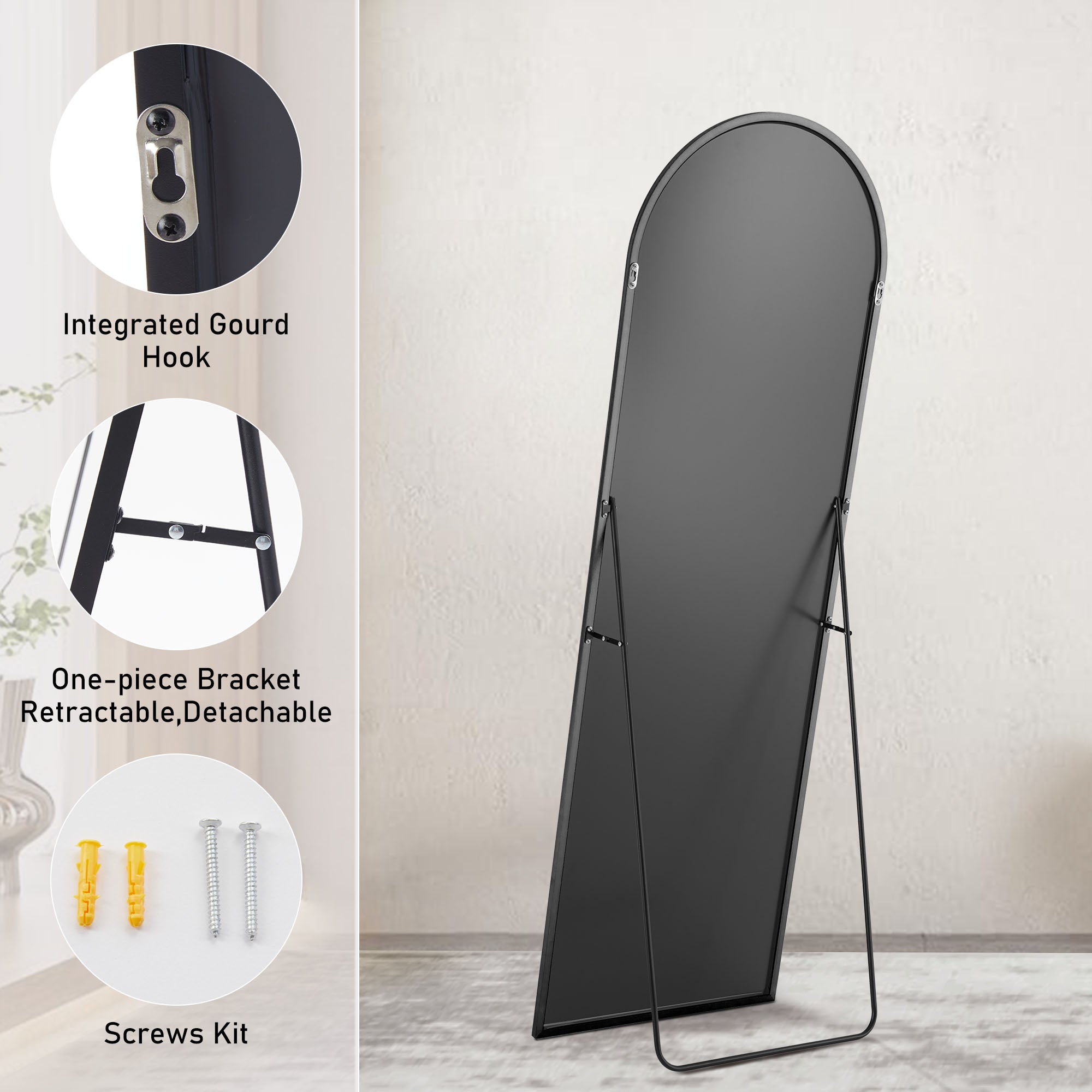 Elegant Full-Length Mirror Stand