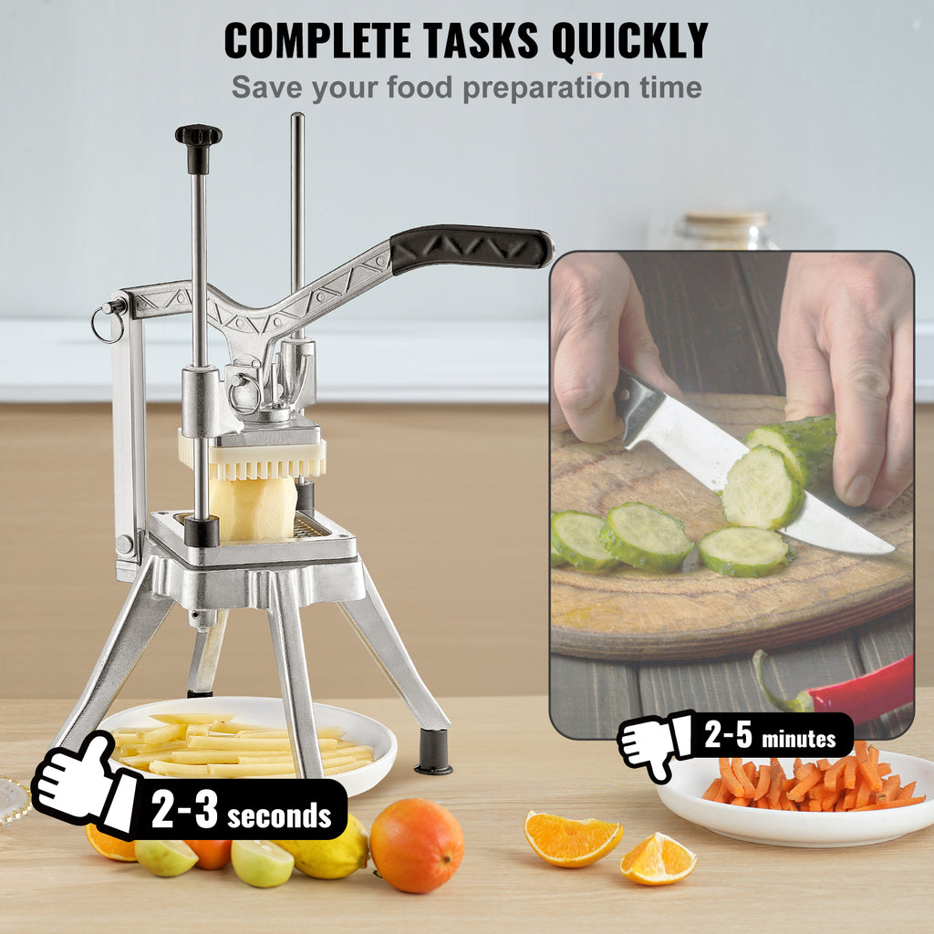 VEVOR Commercial Chopper Commercial Vegetable Chopper With 4 Blades Fruits Dicer