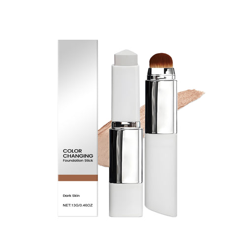 2-in-1 Color-Changing Foundation Stick Clear And Non-stuck Powder Daily External Foundation