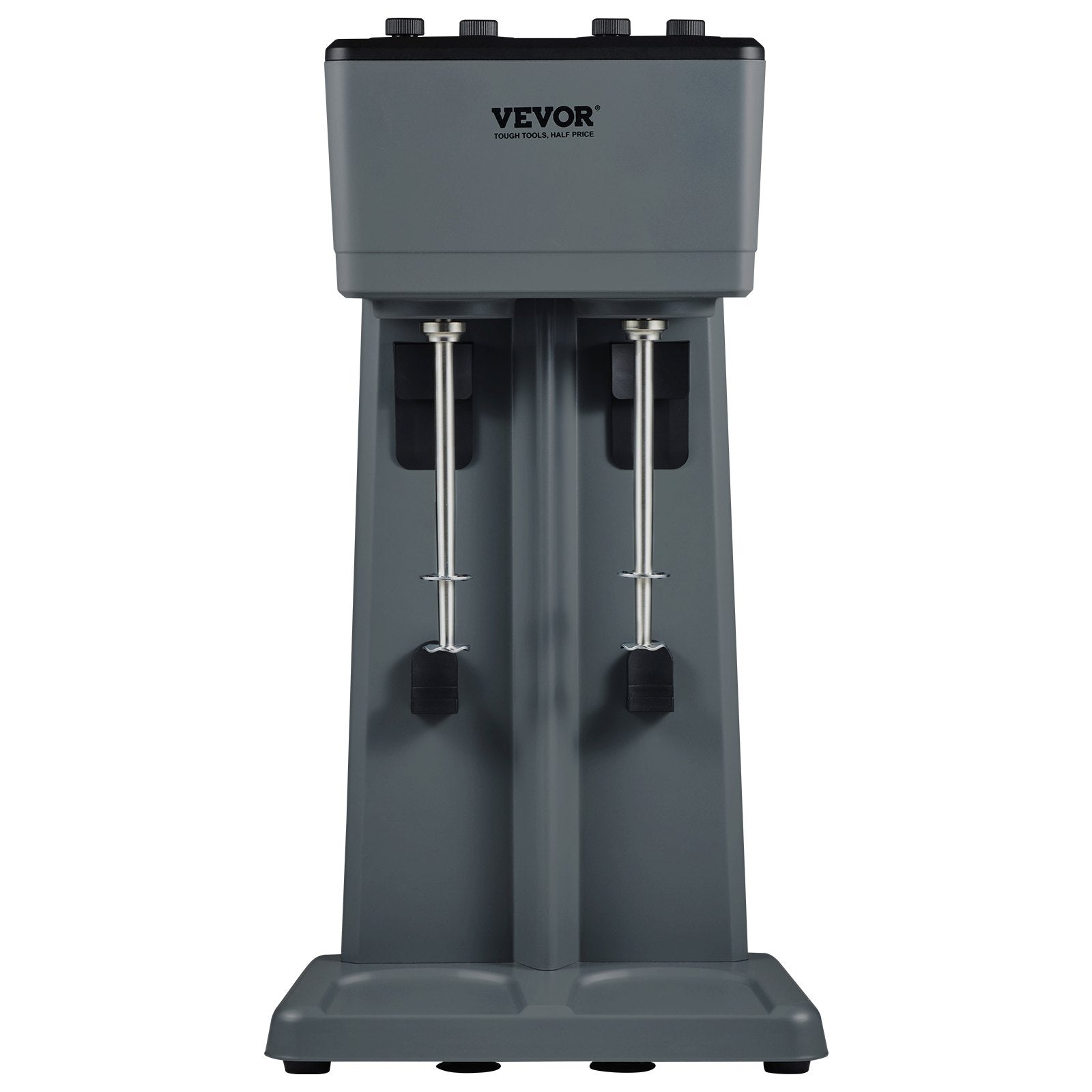 VEVOR Milkshake Maker, 375W X 2 Electric Milkshake Machine, Double Heads Drink Mixer Blender Machine, 3-Speed Milkshake Mixer With 2 X 820 Ml Stainless Steel Cups, For Commercial And Home
